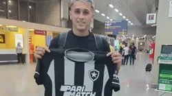 Foto: (Twitter Oficial Botafogo/Divulgação) - Diego Hernández quer retribuir carinho da torcida
