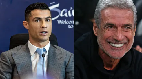 Foto CR7 (Foto: Yasser Bakhsh/Getty Images) ; Foto Luís Castro (Gabriel Machado/AGIF)