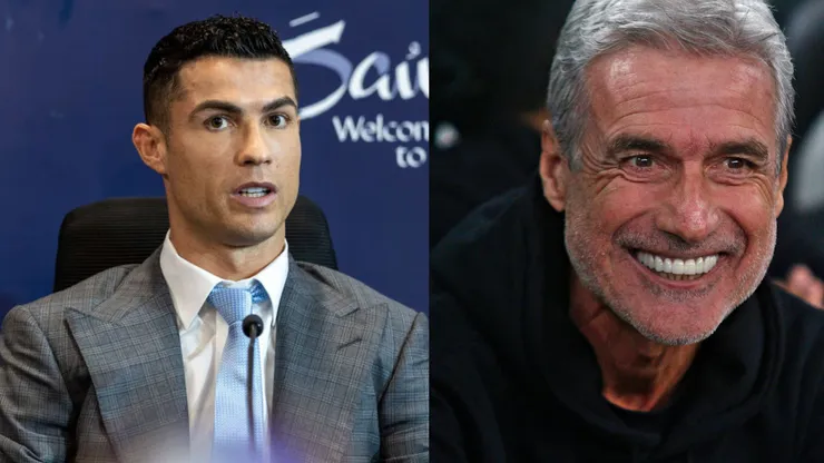 Foto CR7 (Foto: Yasser Bakhsh/Getty Images) ; Foto Luís Castro (Gabriel Machado/AGIF)