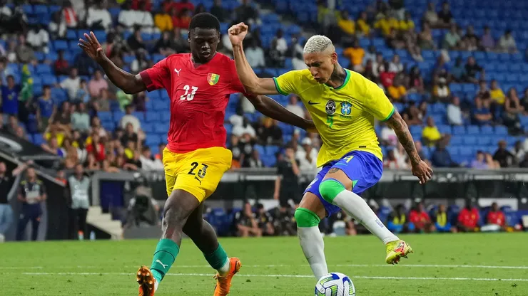 Foto: Alex Caparros/Getty Images - Richarlison perdeu gol feito no amistoso