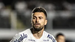 SP - SANTOS - 29/04/2023 - BRASILEIRO A 2023, SANTOS X AMERICA-MG - Lucas Lima jogador do Santos durante partida contra o America-MG no estadio Vila Belmiro pelo campeonato BRASILEIRO A 2023. Foto: Abner Dourado/AGIF