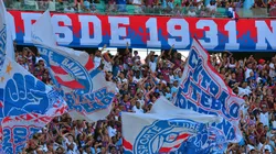 Torcida do Bahia durante partida contra Goias na Arena Fonte Nova Foto: Walmir Cirne/AGIF