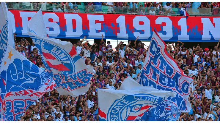 Torcida do Bahia durante partida contra Goias na Arena Fonte Nova Foto: Walmir Cirne/AGIF