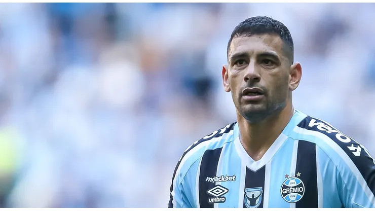 Diego Souza jogador do Gremio durante partida contra o Cruzeiro no estadio Arena do Gremio pelo campeonato Brasileiro B 2022. Foto: Pedro H. Tesch/AGIF