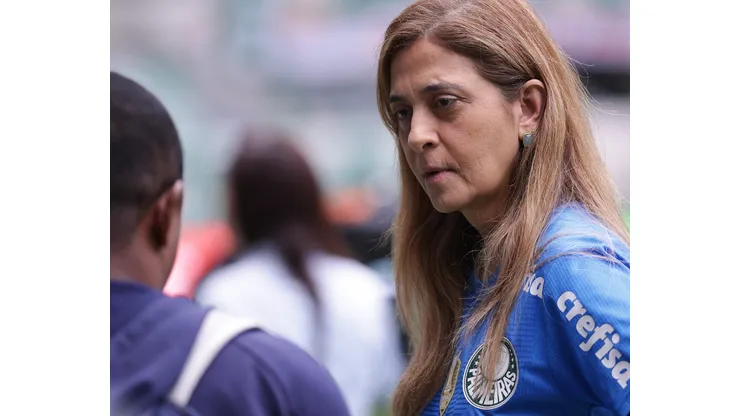 SP - SAO PAULO - 15/04/2023 - BRASILEIRO A 2023, PALMEIRAS X CUIABA - Leila Pereira presidente do Palmeiras durante partida contra o Cuiaba no estadio Arena Allianz Parque pelo campeonato BRASILEIRO A 2023. Foto: Ettore Chiereguini/AGIF