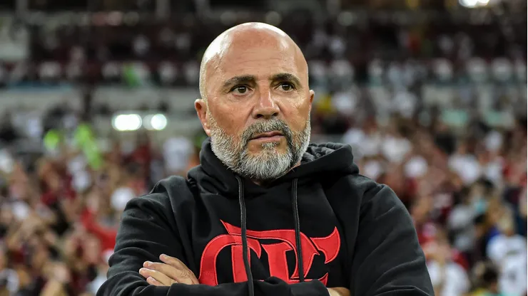 RJ - RIO DE JANEIRO - 16/05/2023 - COPA DO BRASIL 2023, FLUMINENSE X FLAMENGO - Jorge Sampaoli tecnico do Flamengo durante partida contra o Fluminense no estadio Maracana pelo campeonato Copa do Brasil 2023. Foto: Thiago Ribeiro/AGIF