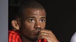 BUENOS AIRES, ARGENTINA - FEBRUARY 16: Nicolas De La Cruz and Matias Suarez of River Plate looks on before a match between River Plate and Patronato as part of Copa de la Liga 2022 at Estadio Monumental Antonio Vespucio Liberti on February 16, 2022 in Buenos Aires, Argentina. (Photo by Marcelo Endelli/Getty Images)