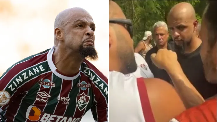 Jorge Rodrigues/AGIF e divulgação - Felipe Melo viraliza no Fluminense