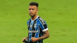 RS - Porto Alegre - 03/04/2021 - GAUCHO 2021, GREMIO X INTERNACIONAL - Matheus Henrique jogador do Gremio lamenta chance perdida durante partida contra o Internacional no estadio Arena do Gremio pelo campeonato Gaucho 2021.