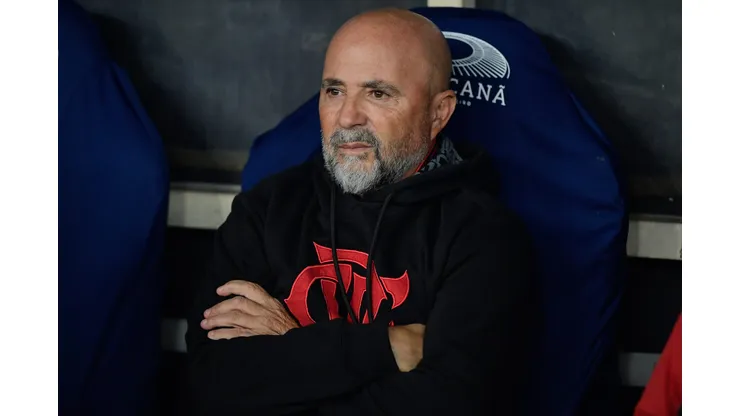 RJ - RIO DE JANEIRO - 11/06/2023 - BRASILEIRO A 2023, FLAMENGO X GREMIO - Jorge Sampaoli tecnico do Flamengo durante partida contra o Gremio no estadio Maracana pelo campeonato BRASILEIRO A 2023. Foto: Thiago Ribeiro/AGIF