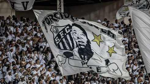 Torcida do Santos durante partida pela Copa São Paulo Jr 2023 Foto: Raul Baretta/AGIF