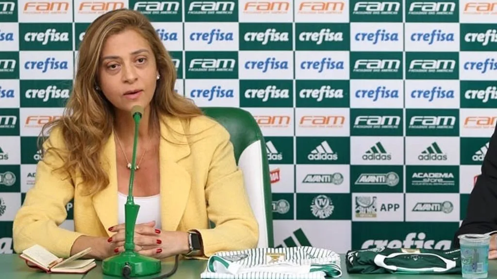 Leila Pereira admitiu que tem interesse em Allan no início do ano, mas futuro do jogador deve ser fora do Brasil. Foto: César Greco/ Palmeiras