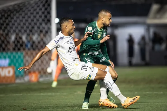 Foto: Abner Dourado/AGIF – Lucas Braga se lesionou contra o Palmeiras, na Vila Belmiro.