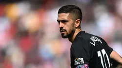Lanzini em ação pelo West Ham no campeonato inglês (Foto - Alex Davidson/Getty Images)