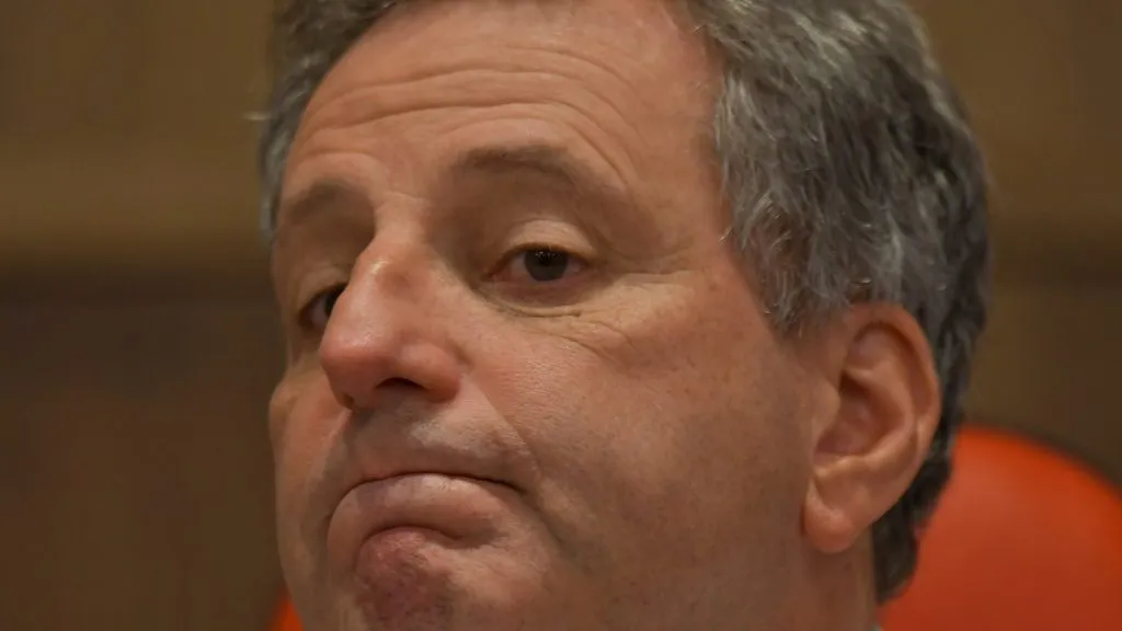 RJ – Rio de Janeiro – 24/02/2019 – Coletiva Presidente do Flamengo Rodolfo Landim – Presidente do Flamengo Rodolfo Landim, concede coletiva neste domingo, no auditorio Rogerio Steinberg, na Gavea, a fim de, responder perguntas sobre a tragedia no Ninho do Urubu. Foto: Thiago Ribeiro/AGIF