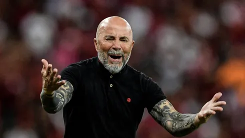 RJ - RIO DE JANEIRO - 21/05/2023 - BRASILEIRO A 2023, FLAMENGO X CORINTHIANS - Jorge Sampaoli tecnico do Flamengo durante partida contra o Corinthians no estadio Maracana pelo campeonato BRASILEIRO A 2023. Foto: Thiago Ribeiro/AGIF