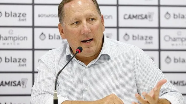 John Textor em entrevista coletiva de imprensa (Foto: Vítor Silva/Botafogo FR)