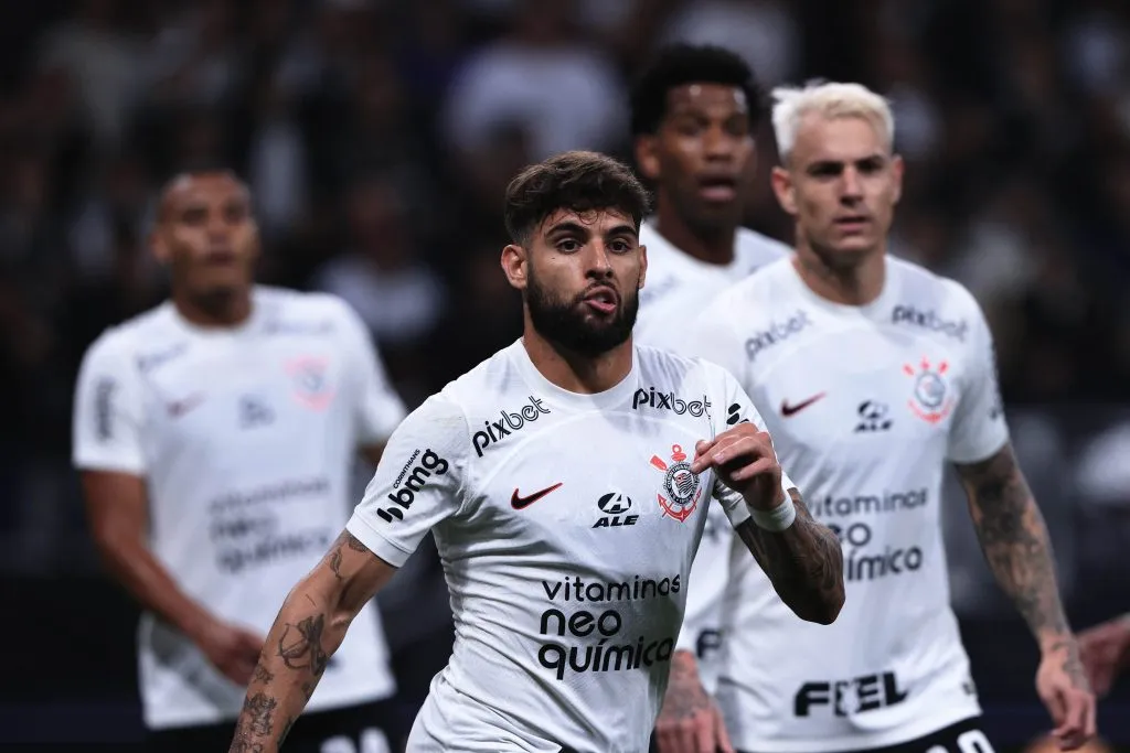 Foto: Ettore Chiereguini/AGIF – Yuri Alberto, jogador do Corinthians, durante partida contra o Atletico-MG no estadio Arena Corinthians pelo campeonato Copa do Brasil 2023