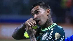 SP - SAO PAULO - 07/06/2023 - LIBERTADORES 2023, PALMEIRAS X BARCELONA DE GUAYAQUIL - Dudu jogador do Palmeiras durante partida contra o Barcelona de Guayaquil no estadio Arena Allianz Parque pelo campeonato Libertadores 2023.