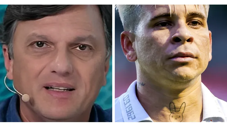 Fotos: Reprodução/Jovem Pan e Marcello Zambrana/AGIF - Mauro Cezar Pereira falou sobre chance de Soteldo ir para o Flamengo