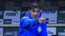 SP - SAO PAULO - 11/03/2023 - PAULISTA 2023, PALMEIRAS X SAO BERNARDO - Abel Ferreira tecnico do Palmeiras durante partida contra o Sao Bernardo no estadio Arena Allianz Parque pelo campeonato Paulista 2023.