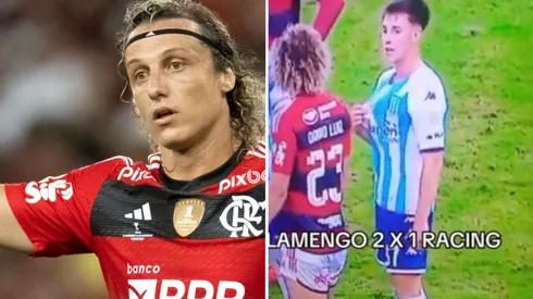 Agif/Jorge Rodrigues e reprodução/@laralorenapereira.123 – David Luiz volta a se destacar no Flamengo