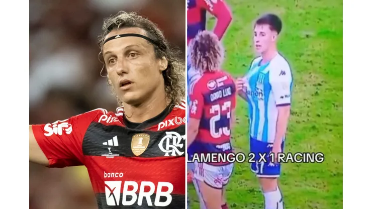 Agif/Jorge Rodrigues e reprodução/@laralorenapereira.123 - David Luiz volta a se destacar no Flamengo