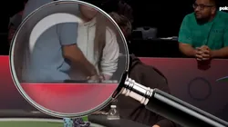 Mulher acerta o "The Nuts" em transmissão da WSOP (Foto: Montagem sobre reprodução/PokerGO)