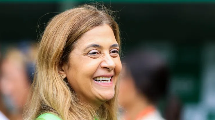 SP - SAO PAULO - 09/04/2023 - PAULISTA 2023, PALMEIRAS X AGUA SANTA - Leila Pereira presidente do Palmeiras antes da partida entre Palmeiras e Agua Santa no estadio Arena Allianz Parque pelo campeonato Paulista 2023. Foto: Marcello Zambrana/AGIF