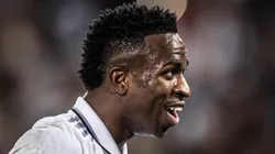 MARROCOS - RABAT - 11/02/2023 - MUNDIAL DE CLUBES 2023, REAL MADRI X ALHILAL - Vinicius Junior jogador do Real Madri comemora durante partida contra o Al Hilal no estadio Principe Moulay Abdellah pelo campeonato Mundial De Clubes 2023. Foto: Pedro Martins/AGIF