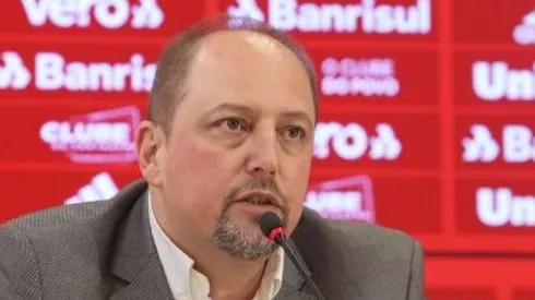 Alessandro Barcellos, em coletiva de imprensa. Foto: Internacional -