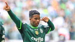SP - SAO PAULO - 09/04/2023 - PAULISTA 2023, PALMEIRAS X AGUA SANTA - Endrick jogador do Palmeiras durante partida contra o Agua Santa no estadio Arena Allianz Parque pelo campeonato Paulista 2023. Foto: Marcello Zambrana/AGIF