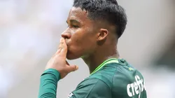 SP - SAO PAULO - 09/04/2023 - PAULISTA 2023, PALMEIRAS X AGUA SANTA - Endrick jogador do Palmeiras durante partida contra o Agua Santa no estadio Arena Allianz Parque pelo campeonato Paulista 2023. Foto: Marcello Zambrana/AGIF