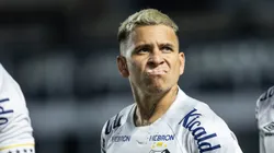 SP - SANTOS - 26/04/2023 - COPA DO BRASIL 2023, SANTOS X BOTAFOGO-SP - Soteldo jogador do Santos durante partida contra o Botafogo-SP no estadio Vila Belmiro pelo campeonato Copa do Brasil 2023. Foto: Abner Dourado/AGIF