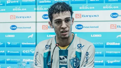 Foto: John Wesley/Paysandu - Jogador Kelvi quando foi anunciado no Paysandu