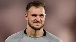 RJ - RIO DE JANEIRO - 07/05/2023 - BRASILEIRO A 2023, BOTAFOGO X ATLETICO-MG - Lucas Perri goleiro do Botafogo durante partida contra o Atletico-MG no estadio Engenhao pelo campeonato BRASILEIRO A 2023.