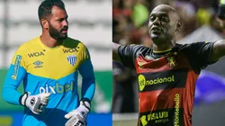 Foto: Luiz Erbes/AGIF com Ygor do Avaí // Foto: Rafael Vieira/AGIF com Vagner Love do Sport