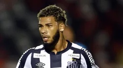 SP - RIBEIRAO PRETO - 11/04/2023 - COPA DO BRASIL 2023, BOTAFOGO-SP X SANTOS - Nathan jogador do Santos durante partida contra o Botafogo-SP no estadio Santa Cruz pelo campeonato Copa do Brasil 2023. Foto: Thiago Calil/AGIF