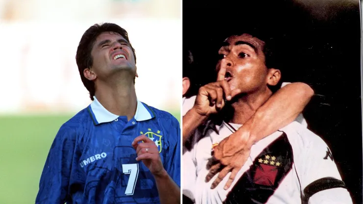Getty Images/Mike Powell e Centro de Memória do CRVG - Bebeto expõe Romário em treta