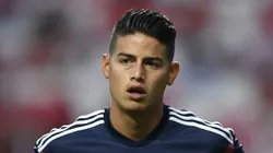 LISBON, PORTUGAL - SEPTEMBER 19: James Rodriguez of Bayern Munich looks on prior to the Group E match of the UEFA Champions League between SL Benfica and FC Bayern Muenchen at Estadio da Luz on September 19, 2018 in Lisbon, Portugal. (Photo by Octavio Passos/Getty Images)