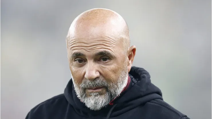 RIO DE JANEIRO, BRAZIL - JUNE 5: Jorge Sampaoli coach of Flamengo looks on during the match between Vasco da Gama and Flamengo as part of Brasileirao 2023 at Maracana Stadium on June 5, 2023 in Rio de Janeiro, Brazil. (Photo by Wagner Meier/Getty Images)
