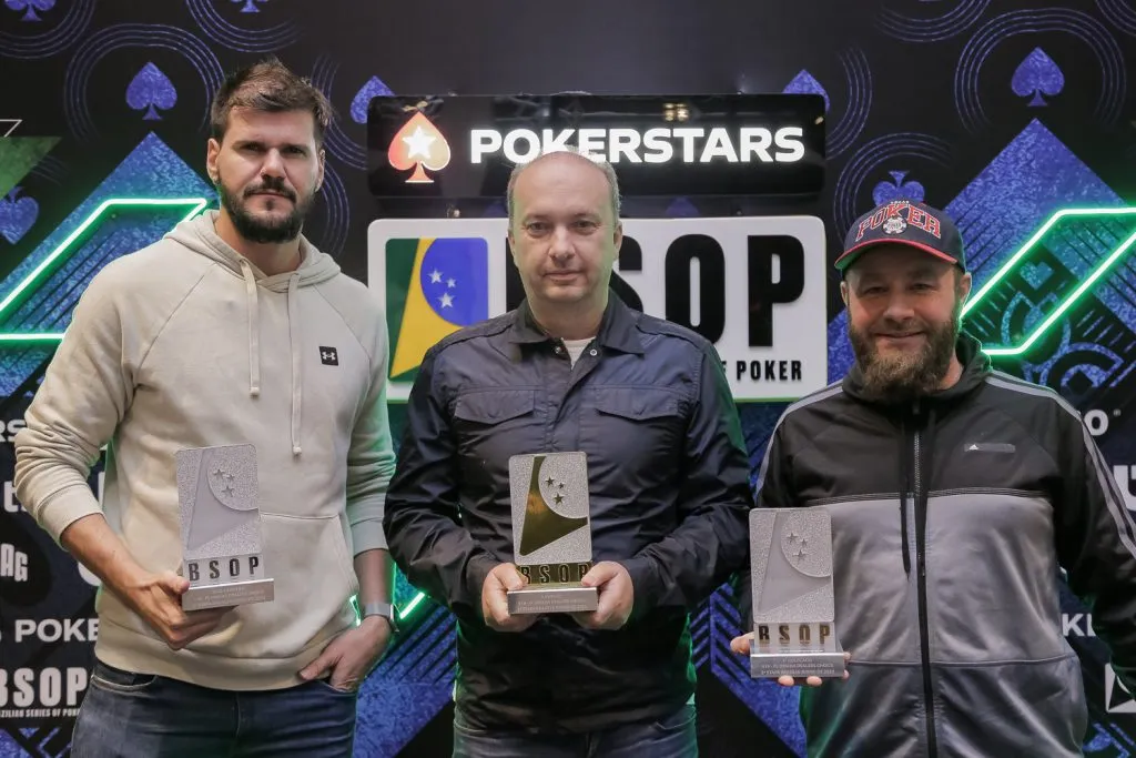 Pódio do torneio (Foto: Divulgação/BSOP)
