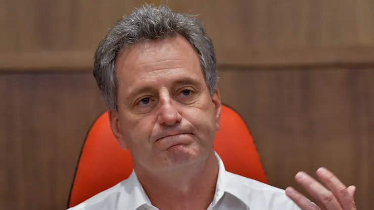 RJ - Rio de Janeiro - 24/02/2019 - Coletiva Presidente do Flamengo Rodolfo Landim - Presidente do Flamengo Rodolfo Landim, concede coletiva neste domingo, no auditorio Rogerio Steinberg, na Gavea, a fim de, responder perguntas sobre a tragedia no Ninho do Urubu. Foto: Thiago Ribeiro/AGIF