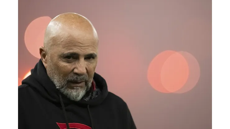 RJ - RIO DE JANEIRO - 01/06/2023 - COPA DO BRASIL 2023, FLAMENGO X FLUMINENSE - Jorge Sampaoli tecnico do Flamengo durante partida contra o Fluminense no estadio Maracana pelo campeonato Copa do Brasil 2023. Foto: Jorge Rodrigues/AGIF