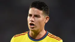 CORDOBA, ARGENTINA - FEBRUARY 01: James Rodríguez of Colombia reacts during a match between Argentina and Colombia as part of FIFA World Cup Qatar 2022 Qualifiers at Mario Alberto Kempes Stadium on February 01, 2022 in Cordoba, Argentina. (Photo by Marcelo Endelli/Getty Images)