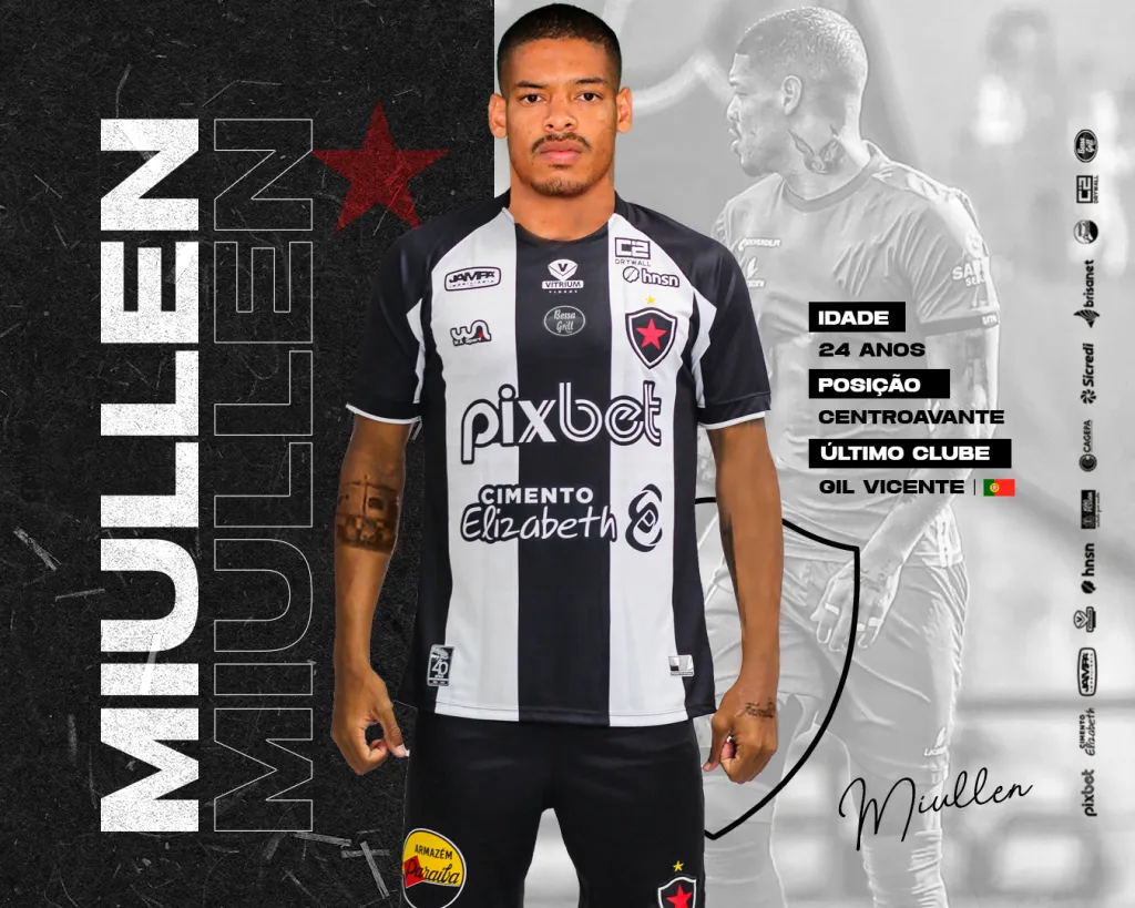 Foto: Reprodução Site Oficial do Botafogo da Paraíba – Miullen
