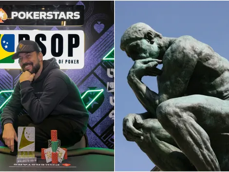 De Rodin para o poker! Gabriel o pensador vence no BSOP