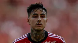 RJ - RIO DE JANEIRO - 21/05/2023 - BRASILEIRO A 2023, FLAMENGO X CORINTHIANS - Erick Pulgar jogador do Flamengo durante partida contra o Corinthians no estadio Maracana pelo campeonato BRASILEIRO A 2023.