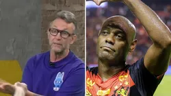Fotos: Os Donos da Bola/YouTube e Agif/Rafael Vieira - Neto defende Vagner Love
