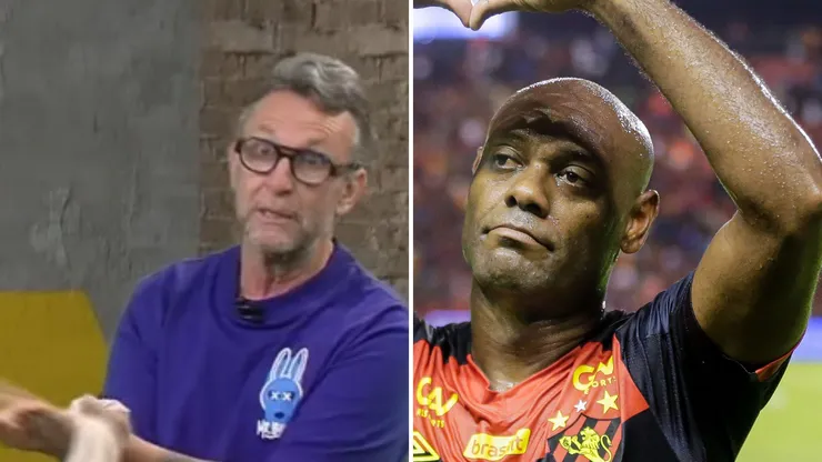 Fotos: Os Donos da Bola/YouTube e Agif/Rafael Vieira - Neto defende Vagner Love